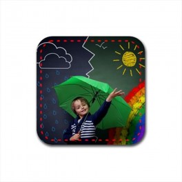 Custom Rubber Coaster (Square) Custom Rubber Coaster (Square)