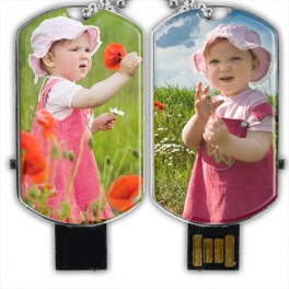 Custom Dog Tag USB Flash (Two Sides) Custom Dog Tag USB Flash (Two Sides)