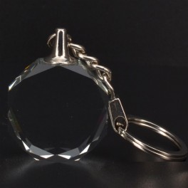 Custom 3D Engraving Circle Key Chain Custom 3D Engraving Circle Key Chain