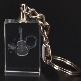 Custom Guitar 3D Engraving Key Chain Custom Guitar 3D Engraving Key Chain