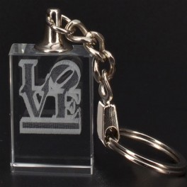 Custom Love 3D Engraving Key Chain Custom Love 3D Engraving Key Chain