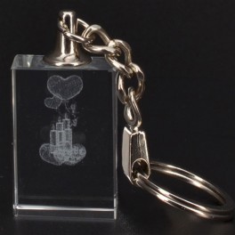 Custom City Hearts 3D Engraving Key Chain Custom City Hearts 3D Engraving Key Chain