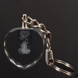 Custom City Hearts 3D Engraving Heart Key Chain Custom City Hearts 3D Engraving Heart Key Chain