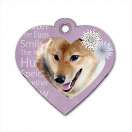 Custom Dog Tag Heart (One Side) Custom Dog Tag Heart (One Side)