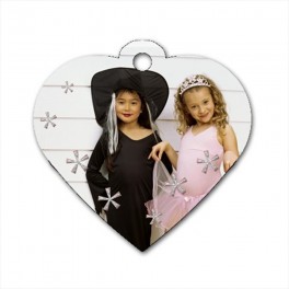 Custom Dog Tag Heart (Two Sides) Custom Dog Tag Heart (Two Sides)