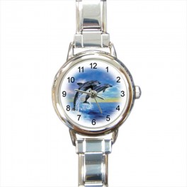 Custom Round Italian Charm Watch Custom Round Italian Charm Watch
