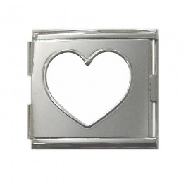Custom Mega Link Heart Italian Charm (18mm) Custom Mega Link Heart Italian Charm (18mm)