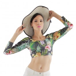 Custom Women's Long Sleeve Crop Top (Tight Fit) Custom Women's Long Sleeve Crop Top (Tight Fit)