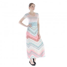 Custom Women's Short Sleeve Maxi Dress Custom Women's Short Sleeve Maxi Dress