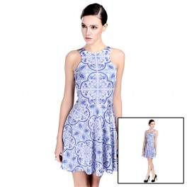 Custom Women's Reversible Skater Dress Custom Women's Reversible Skater Dress