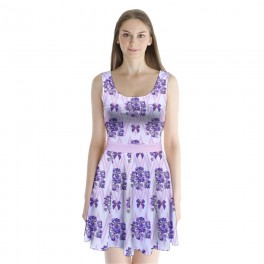 Custom Women's Split Back Mini Dress Custom Women's Split Back Mini Dress