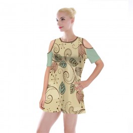 Custom Shoulder Cutout Velvet One Piece Dress Custom Shoulder Cutout Velvet One Piece Dress